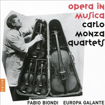 ファビオ・ビオンディ 「カルロ・モンツァ オペラ・イン・ムジカ」【激安CD】 Fabio Biondi, Carlo Monza Quartets Opera in musica