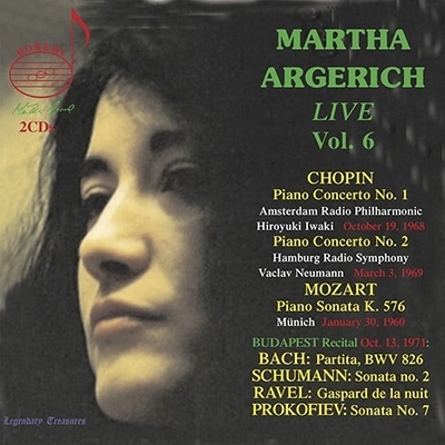 【貴重音源!!】 マルタ・アルゲリッチ LIVE 第6集 【激安2CR-R】 Martha Argerich, Chopin Piano Concerto No.12, Mozalt Piano Sonata K.576
