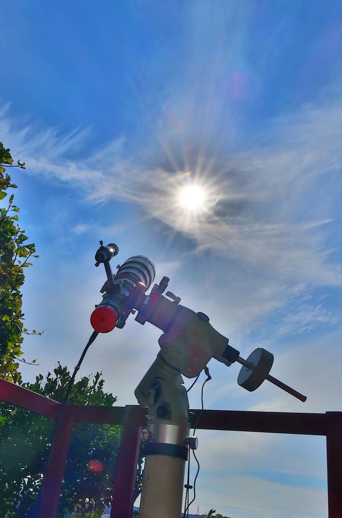 太陽観察風景 HDR 2021年10月24日