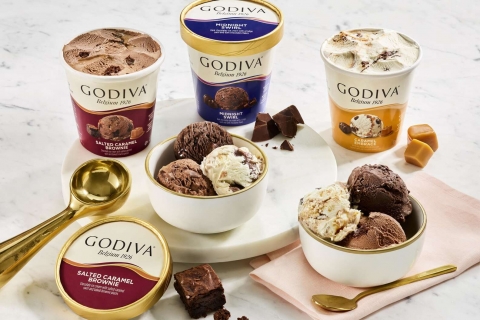 米国の新製品ゴディバのアイスクリーム