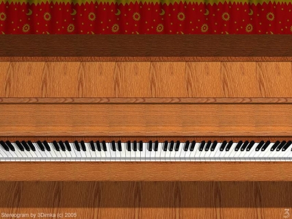 ３Dのピアノ
