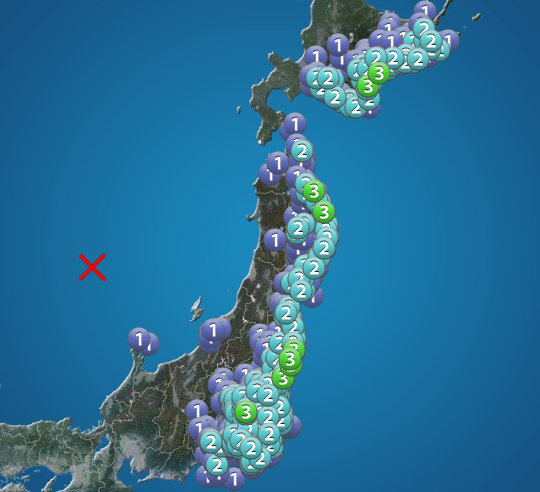 日本海側深発地震