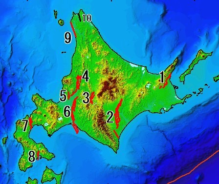 北海道の断層