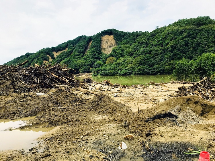 関川村の水害被災地2