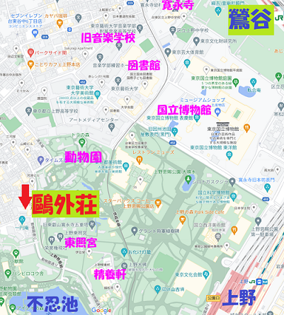 1024-スタート3-地図―文学散歩(根津ﾅｼ）
