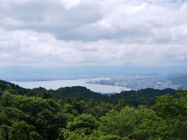 比叡山ドライブウェイ　下見ツーリングはガチツーリング　登仙台　展望台　琵琶湖　大津　景色