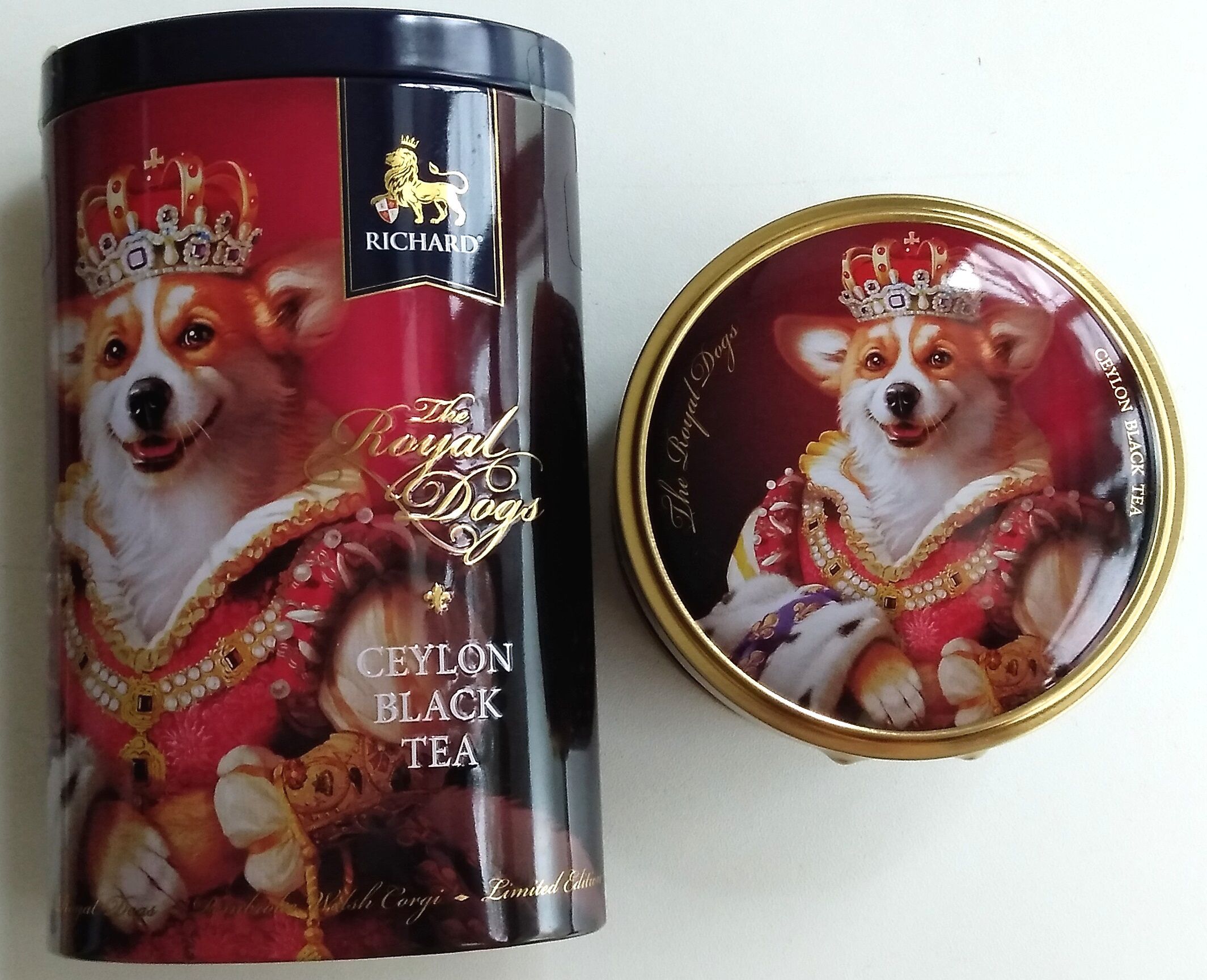 愛犬家におすすめ ウクライナの紅茶コーギー缶入り - ブルガリア産商品 