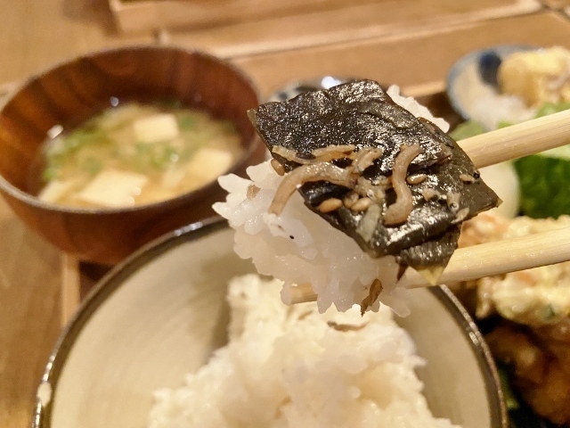 tanigaki チキン南蛮定食 昆布とご飯