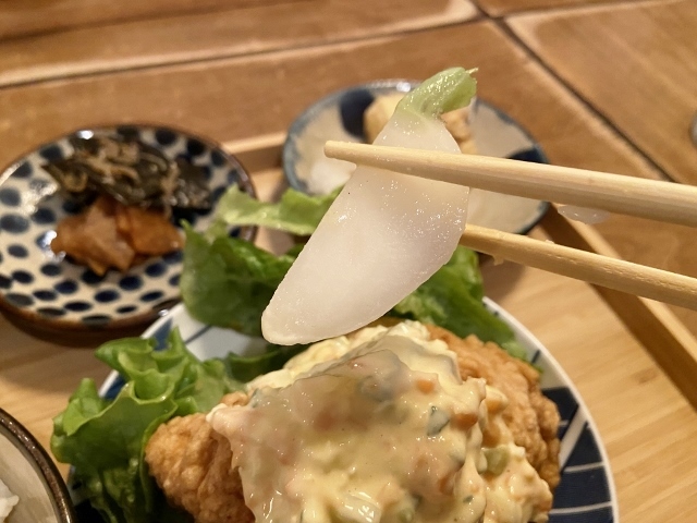 tanigaki　チキン南蛮定食　サラダ