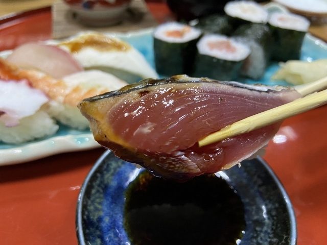 高砂　寿司定食　カツオのたたき