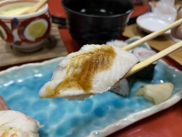 高砂　寿司定食　アナゴ