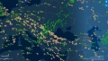Commercial flights below Black Sea on Apr. 10, 2022.