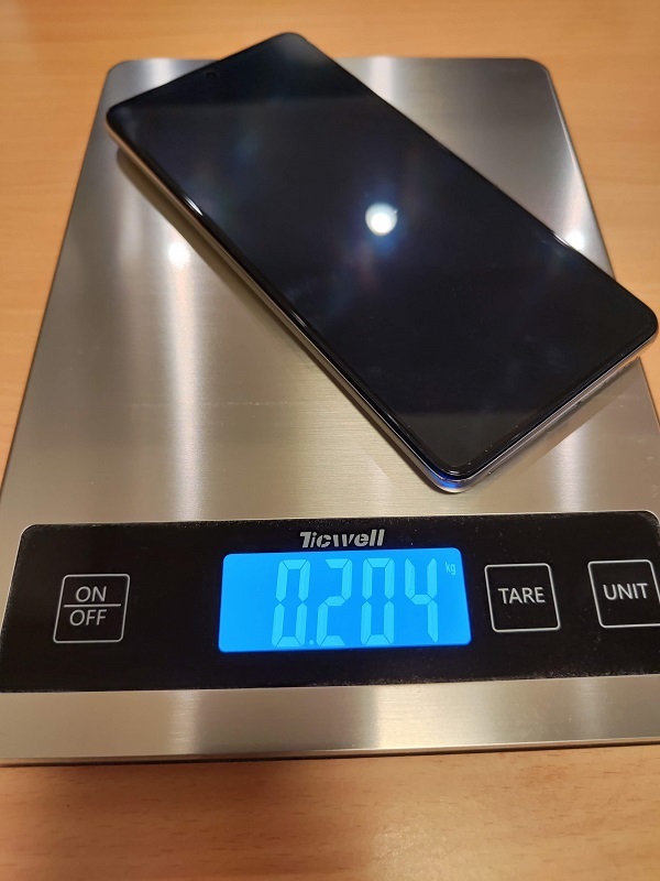 「Xiaomi11T」の重さ